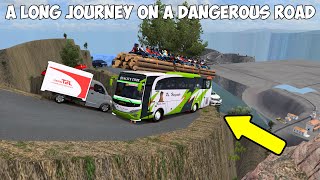 A LONG JOURNEY ON A DANGEROUS ROAD  ETS2 [upl. by Annaeel]