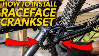 How to Install  Race Face Ride Crankset  Bike Upgrade [upl. by Ahsin]