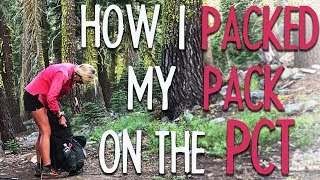 How I Packed My Pack On The PCT [upl. by Rosner76]