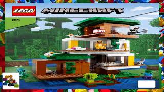 LEGO instructions  Minecraft  21174  The Modern Treehouse [upl. by Cowden]