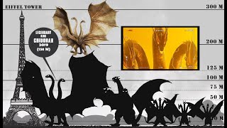 Evolution of King Ghidorah Size Comparison  1964  2019 [upl. by Necila]