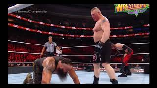 Braun Strowman Knees Brock Lesnar Forreal [upl. by Riggs]