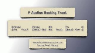 F Aeolian Mode Backing Track [upl. by Endaira]