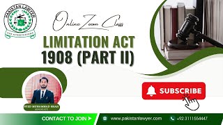 Limitation Act 1908 PART 2 [upl. by Burn]