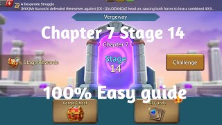 Lords mobile Vergeway chapter 7 Stage 14 easiest guide [upl. by Norabal916]