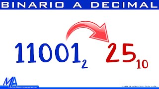 Convertir Binario a Decimal [upl. by Dlorrej]