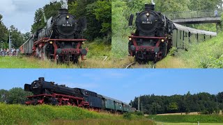 AmmerseeDampffahrten mit der BR042 018 bei Geltendorf und in St Otilien [upl. by Ocsirf630]