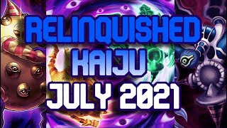 Relinquished Kaiju Deck Profile July 2021 Yugioh TCG [upl. by Uwton565]