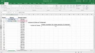 Simple Index Numbers in Excel [upl. by Schlicher]