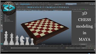 3D Chess modeling Part 1  Autodesk Maya  Modeling a chess set [upl. by Tneicniv]