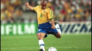 Punizione Roberto Carlos FRANCIA  BRASILE Incredibile [upl. by Wilinski]