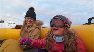 Valcartier Winter Park Tubing in Quebec [upl. by Nibor374]