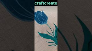 Fabric paint flower use acrylic colour youtubeshorts art acrylic painting fabric viralvideo [upl. by Naol]