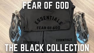 Fear Of God Essentials The Black Collection With Sizing Tips [upl. by Sina]