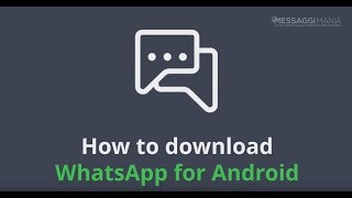 How to download WhatsApp for Android [upl. by Letnwahs394]