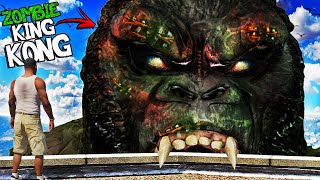 FRANKLIN Becomes ZOMBIE KING KONG In GTA 5 Mods [upl. by Ynomrah]