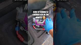 How to rebuild a E85 carburetor in one minute 🤯 e85 400sbc carburetor n2o [upl. by Nilyarg]