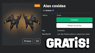 CONSIGUE ALAS DE HALLOWEEN COSIDAS GRATIS EN ROBLOX [upl. by Atiuqa916]