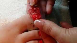 Crystal Pedicure Tutorial using Pavé Crystal Nail Appliqués [upl. by Jacquie]