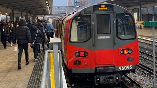 London Underground Jubilee Line train ride from Westminster to Canary Wharf  London UK [upl. by Adiol]