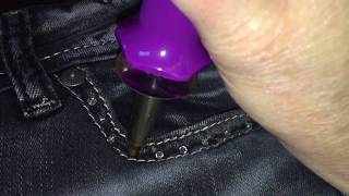 DIY Applying HotFix Rhinestones and Studs to Clothes [upl. by Sardella]