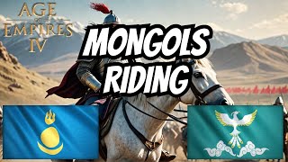 Age of Empires IV 1v1 Game Gold Mongols vs Zhu Xi [upl. by Erminie]