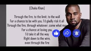 Kanye West  Through the Wire Lyrics [upl. by Oicafinob781]