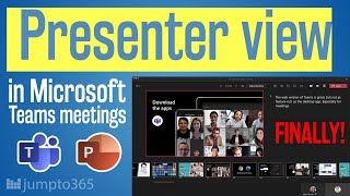 How the new PowerPoint Presenter View in Microsoft Teams Meetings works [upl. by Nylirret]