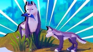 Totally Accurate Wolf Simulator  Wild Wolf Gameplay [upl. by Nayb]