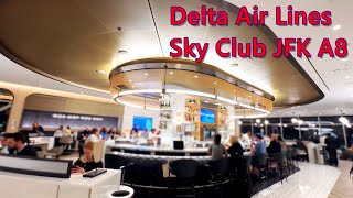 Delta Air Lines Sky Club JFK A8 [upl. by Atteloj]