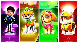 PAW Patrol Ryder 🆚 Marshall 🆚 Skyle 🆚 Rubble 🎶 Tiles Hop EDM Rush 11 [upl. by Athenian526]