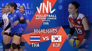 THA vs KOR  Highlights Week 1  Womens VNL 2021 [upl. by Nerval]