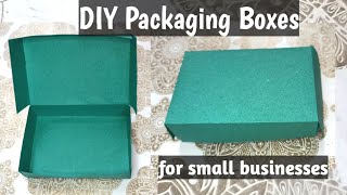 DIY Boxes for Small Business  DIY Paper Boxes  DIY Paper Box Turorial for small business and gifts [upl. by Helm482]