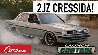 Turbocharged 2JZ Toyota Cressida  The drag strip superstar but also his daily [upl. by Assenev]