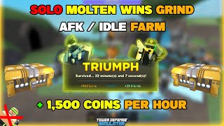 How to AFK Grind for Coins FAST NO SCRIPTS SOLO  TDS [upl. by Desmund]