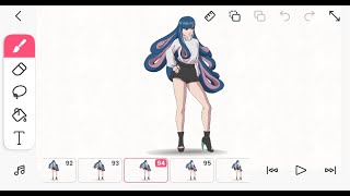 Eida  Flipaclip Animation Timelapse [upl. by Weaver]