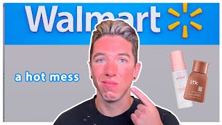 Can I Build A WALMART Skincare Routine [upl. by Airamalegna]