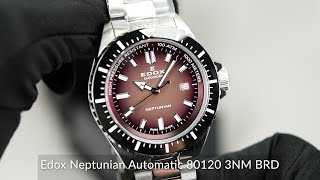 Edox Neptunian Automatic 80120 3NM BRD [upl. by Jarv]