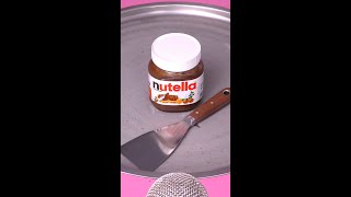 How to make Nutella Chocolate Cream Spread to Ice Cream Rolls  shorts [upl. by Trevlac956]