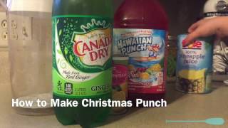 How to Make Christmas Punch [upl. by Aihsercal]