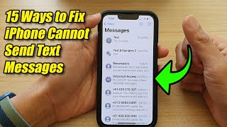 15 Ways to Fix iPhone Cannot Send Text Messages [upl. by Pierrette]