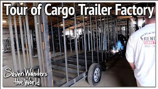 Tour of Renown Cargo Trailers and Rock Solid Cargo Trailers Factory E603 [upl. by Aicelf223]