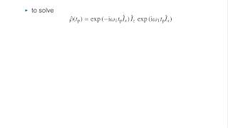 Lecture 4  Chapter 7 Product operators I by Dr James Keeler quotUnderstanding NMR spectroscopyquot [upl. by Eirod578]