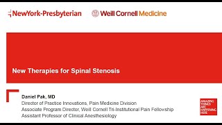 New Therapies for Spinal Stenosis [upl. by Sadinoel]