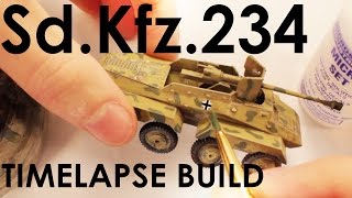 Building Airfix SdKfz234  Model Tank [upl. by Colner]