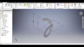 Autodesk Inventor 2016 Spiral amp Flat Pattern [upl. by Drooff]