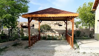 AHŞAP KAMELYA YAPIMI MÜKEMMEL OLDU 👍 WOODEN GAZEBO MAKING [upl. by Publus348]