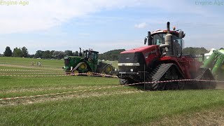 John Deere 9620RX vs CASE IH 620 QUADTRAC [upl. by Roots626]