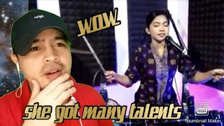 Nur Amira Syahira  Laksamana Raja Dilaut Main Drum Sambil Nyanyi  REACTION [upl. by Emsmus]