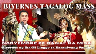 CATHOLIC CHURCH LIVE MASS TODAY  NOV 22 FRIDAY MASS  REV FR DOUGLAS BADONG [upl. by Tnairb]